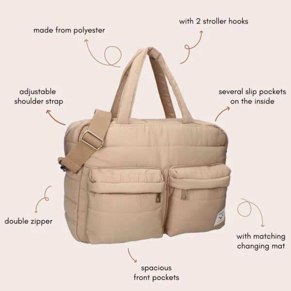 Kidzroom - Diaper bag Care Vienna Beige