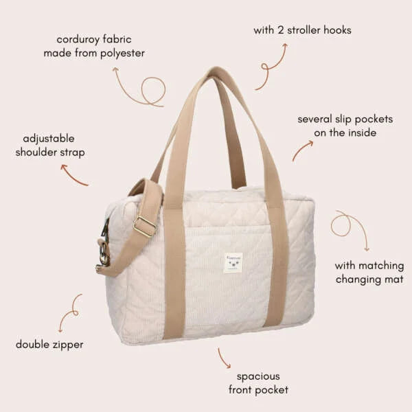 Kidzroom - Diaper bag Care Milan Beige