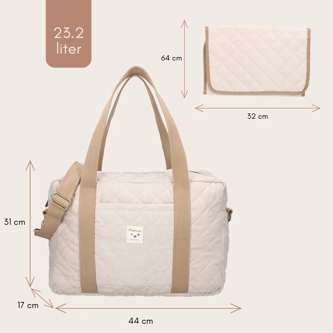Kidzroom - Diaper bag Care Milan Beige