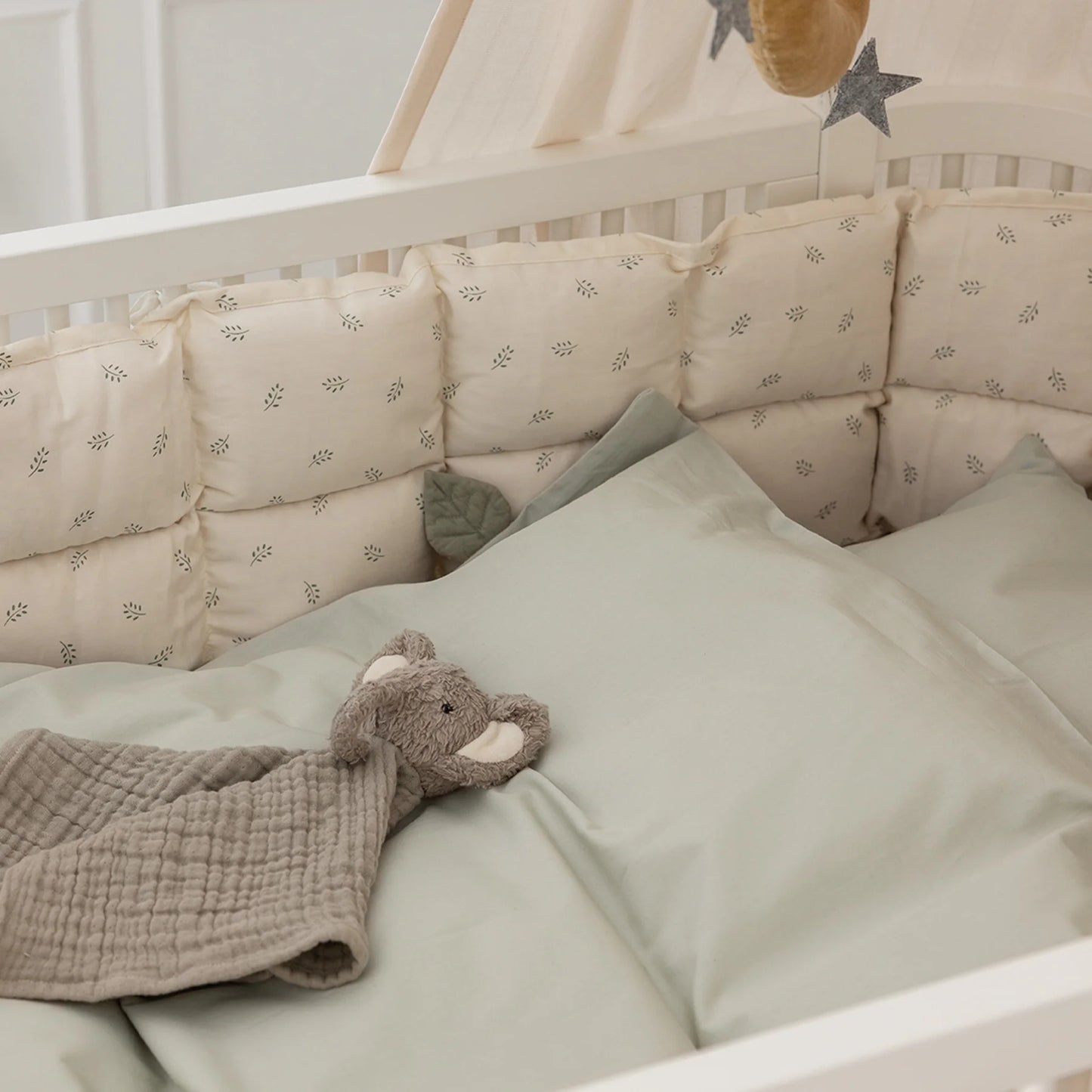 Sebra - Classic bed linen, baby, mist green
