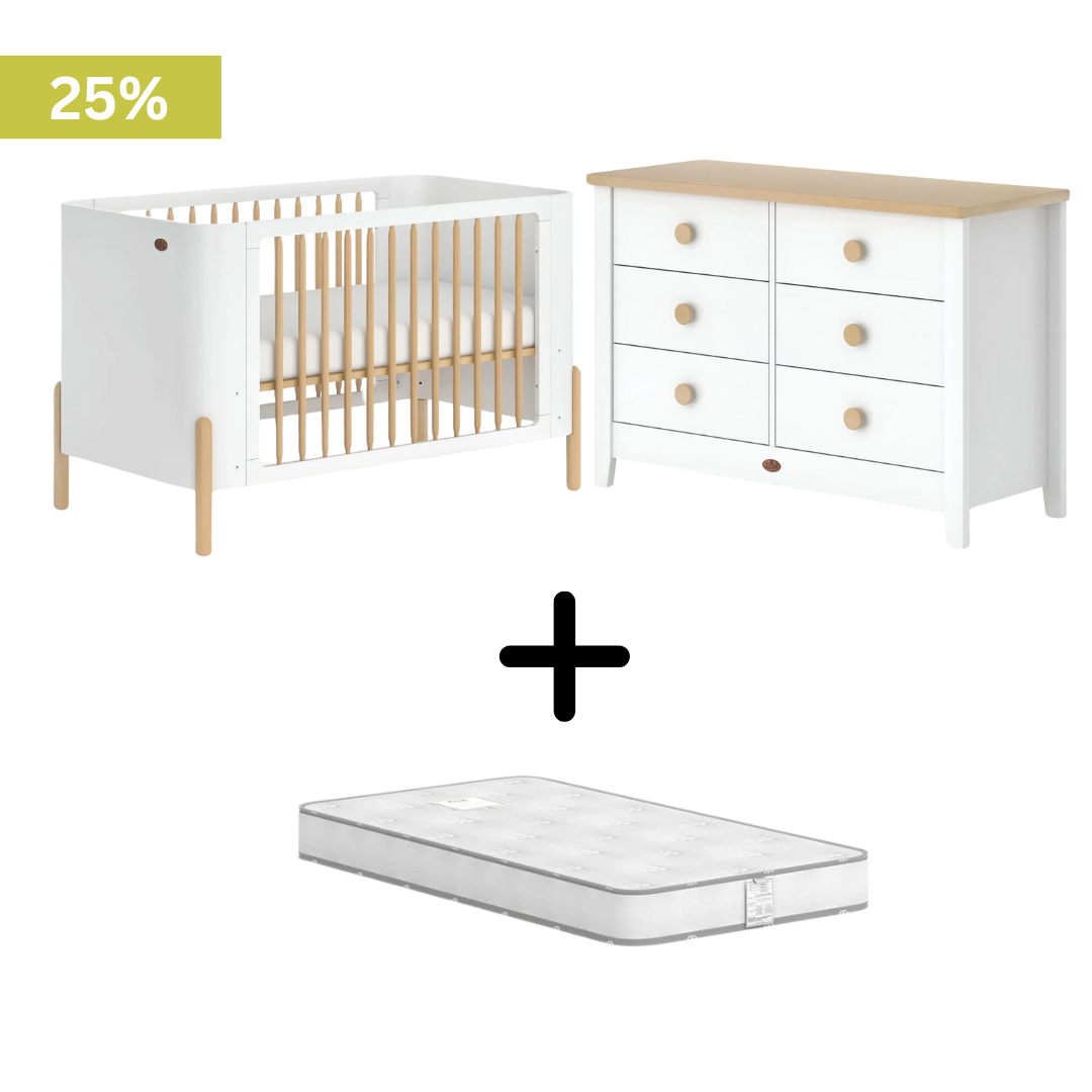 Boori - Nova 2 Piece Crib Set with 6 Chest of Drawer