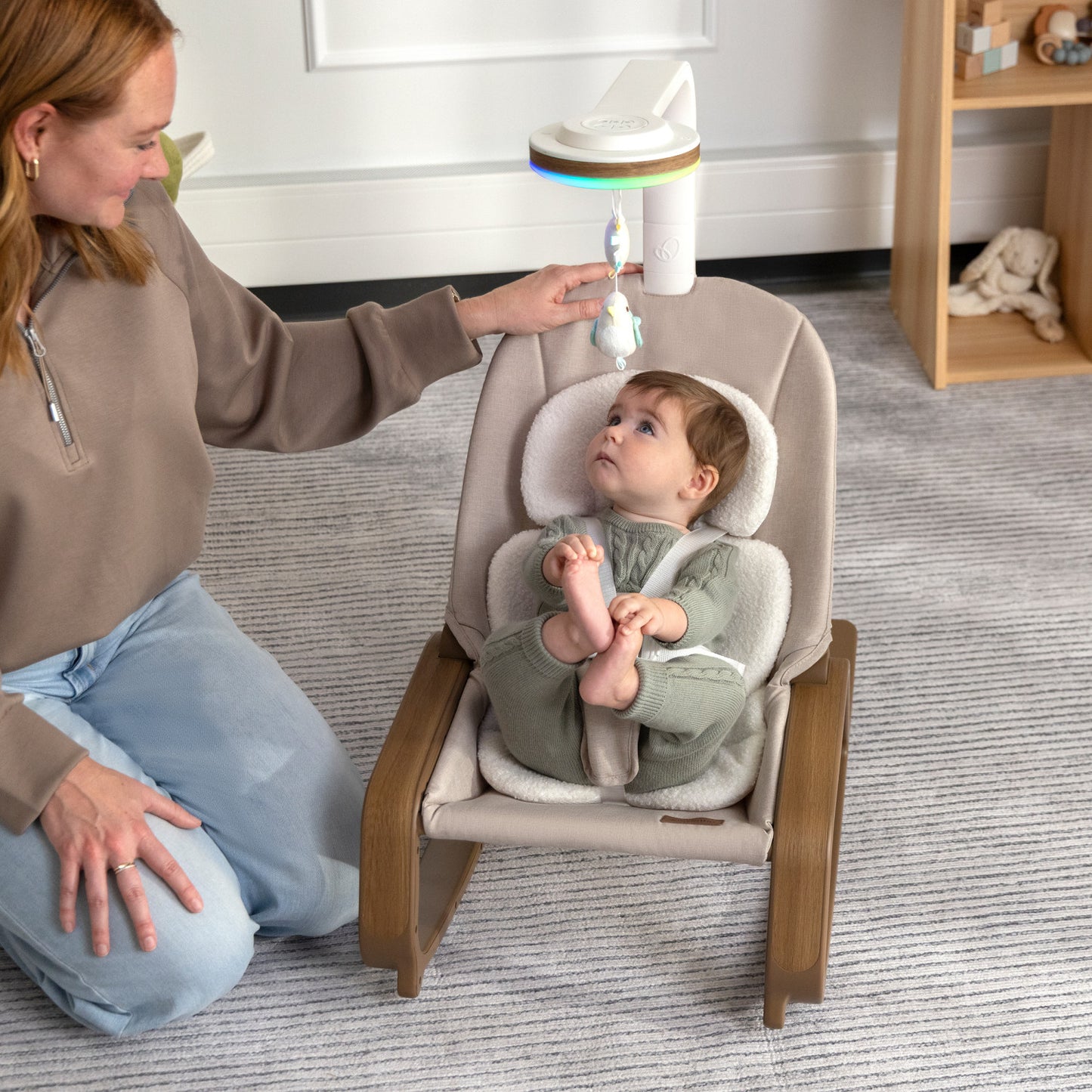 Evenflo - Lyra 2-In-1 Infant To Toddler Rocker - Coastal Coffee