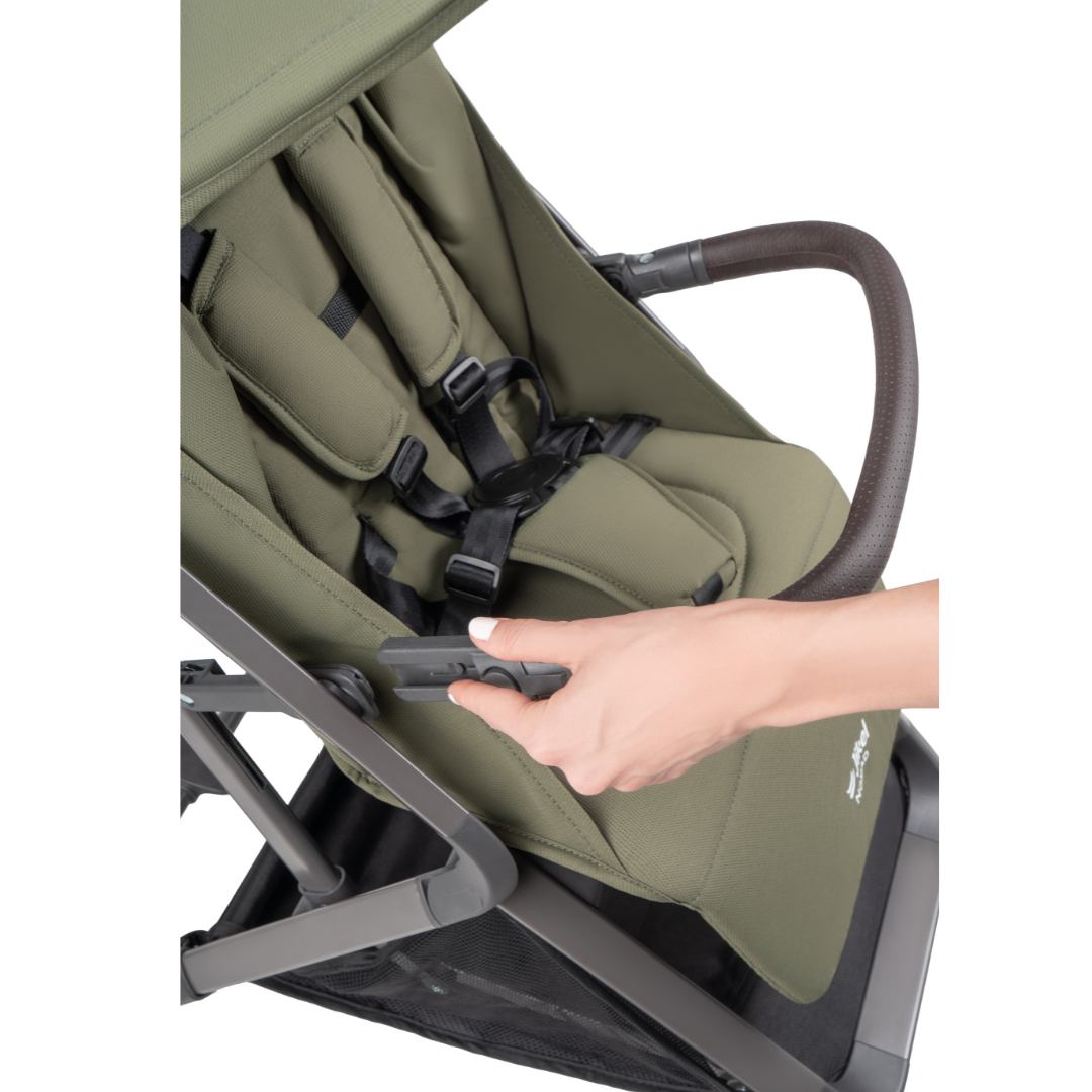 Jikel - Nomad Auto-Fold Compact Stroller - Olive Green