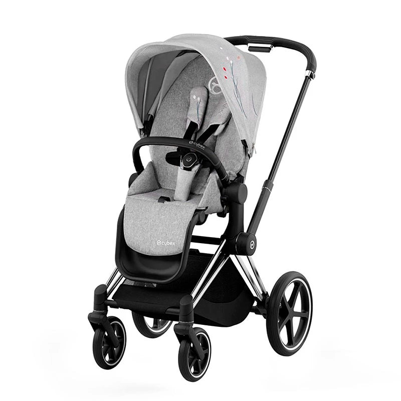 Cybex - Priam Chrome Black Frame with Seat Pack