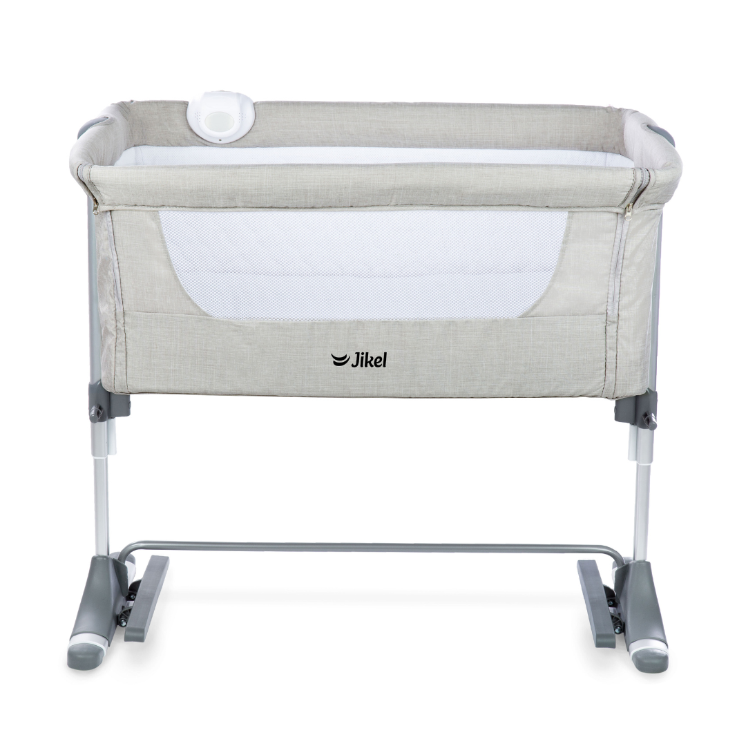 Nova Bedside Crib - Grey