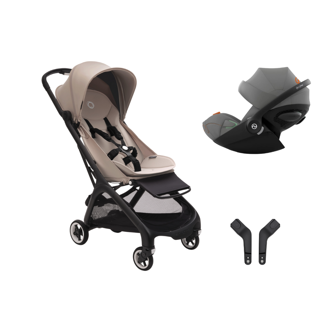 Bugaboo - Butterfly Desert Taupe + Cybex - Cloud G iSize