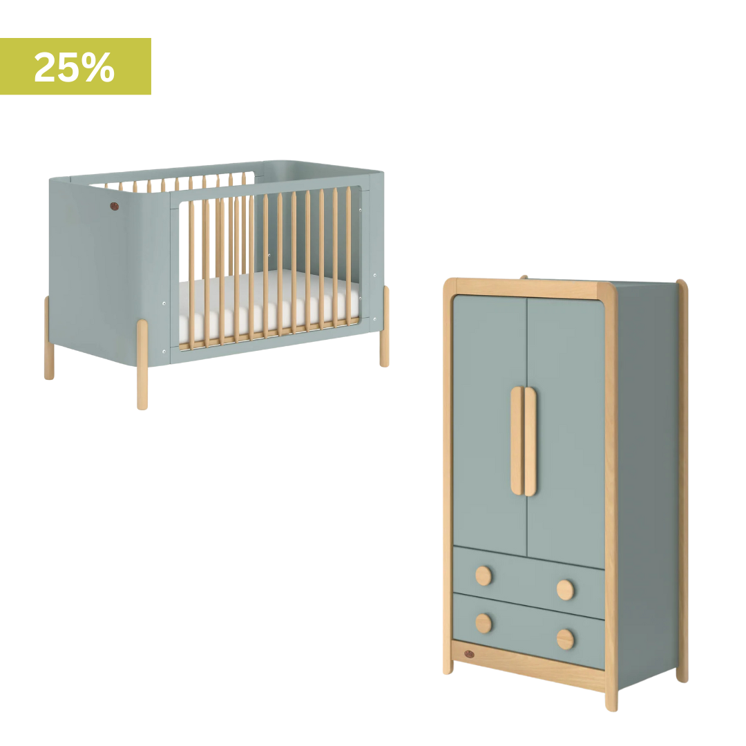 Boori - Nova 2 Piece Crib Set with Wardrobe