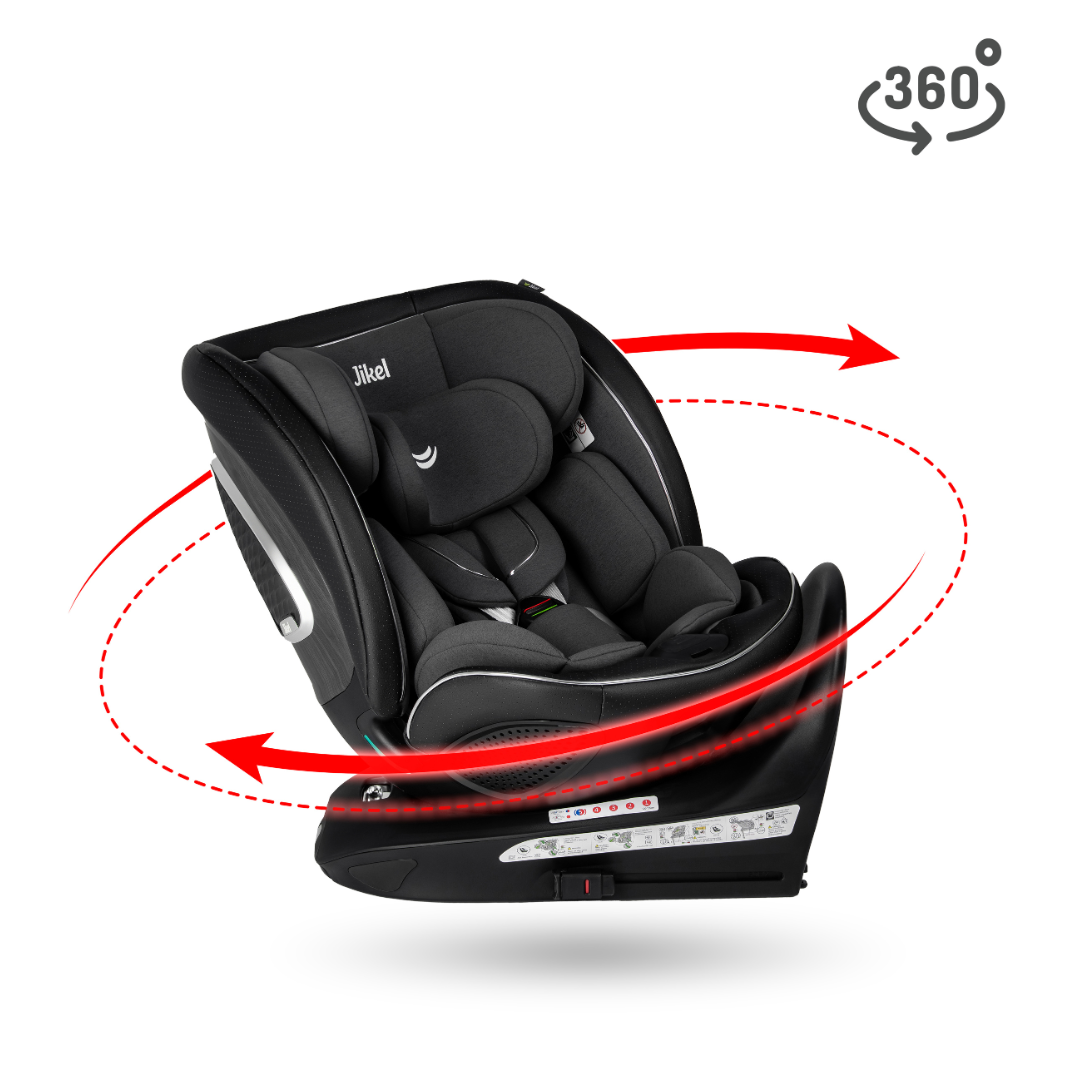 Jikel - Neptune 360 i-Size Convertible Car Seat- Charcoal Grey