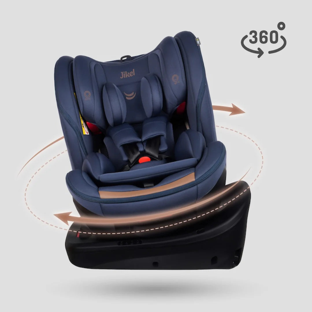 Jikel - Saturn Zip 360 Rotating IsoFix Car Seat - Navy