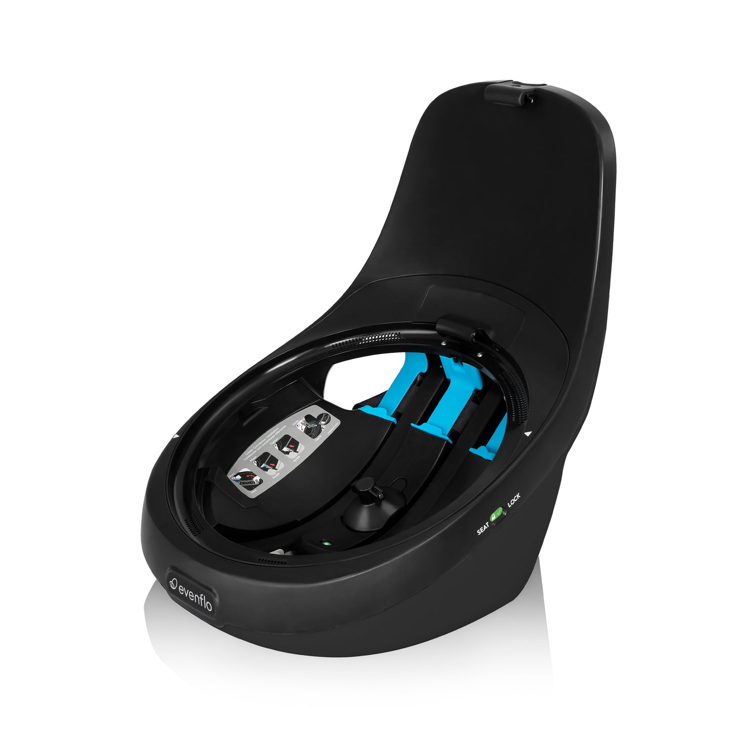 Evenflo - Revolve360 Slim 2-in-1 Rotational Car Seat - Canton Black