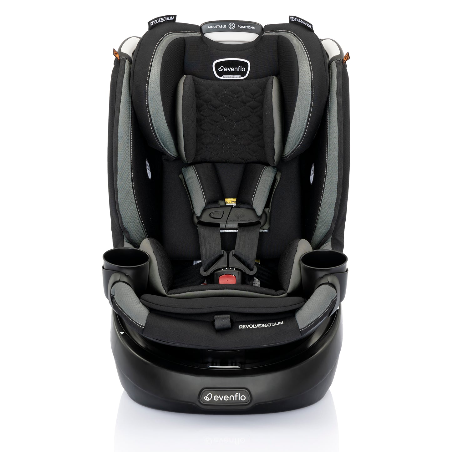 Evenflo - Revolve360 Slim 2-in-1 Rotational Car Seat - Salem Black