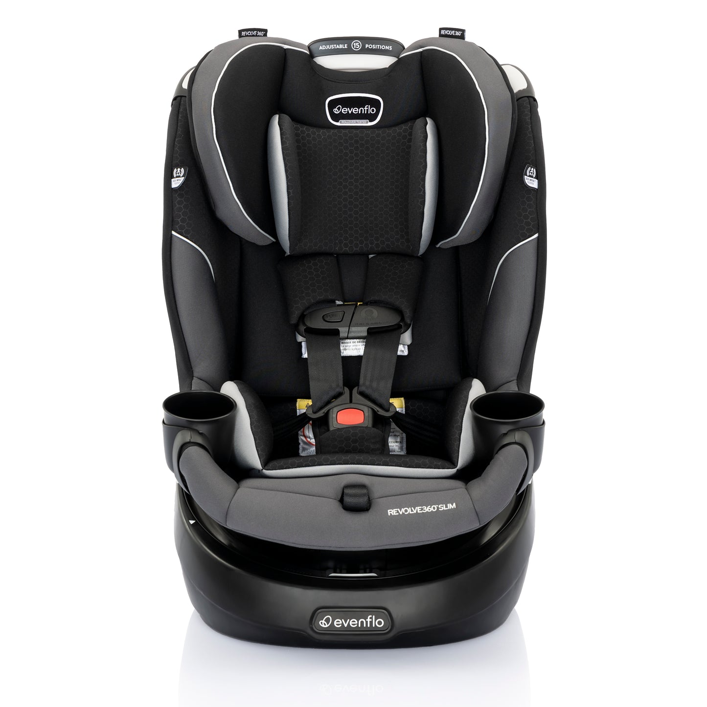 Evenflo - Revolve360 Slim 2-in-1 Rotational Car Seat - Canton Black