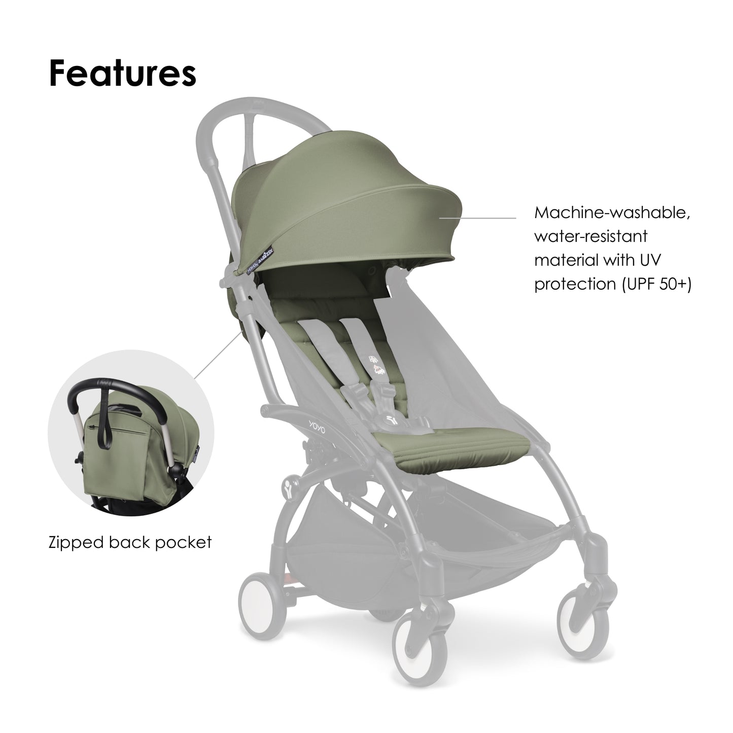 Babyzen - YOYO Color Pack 6+ Olive