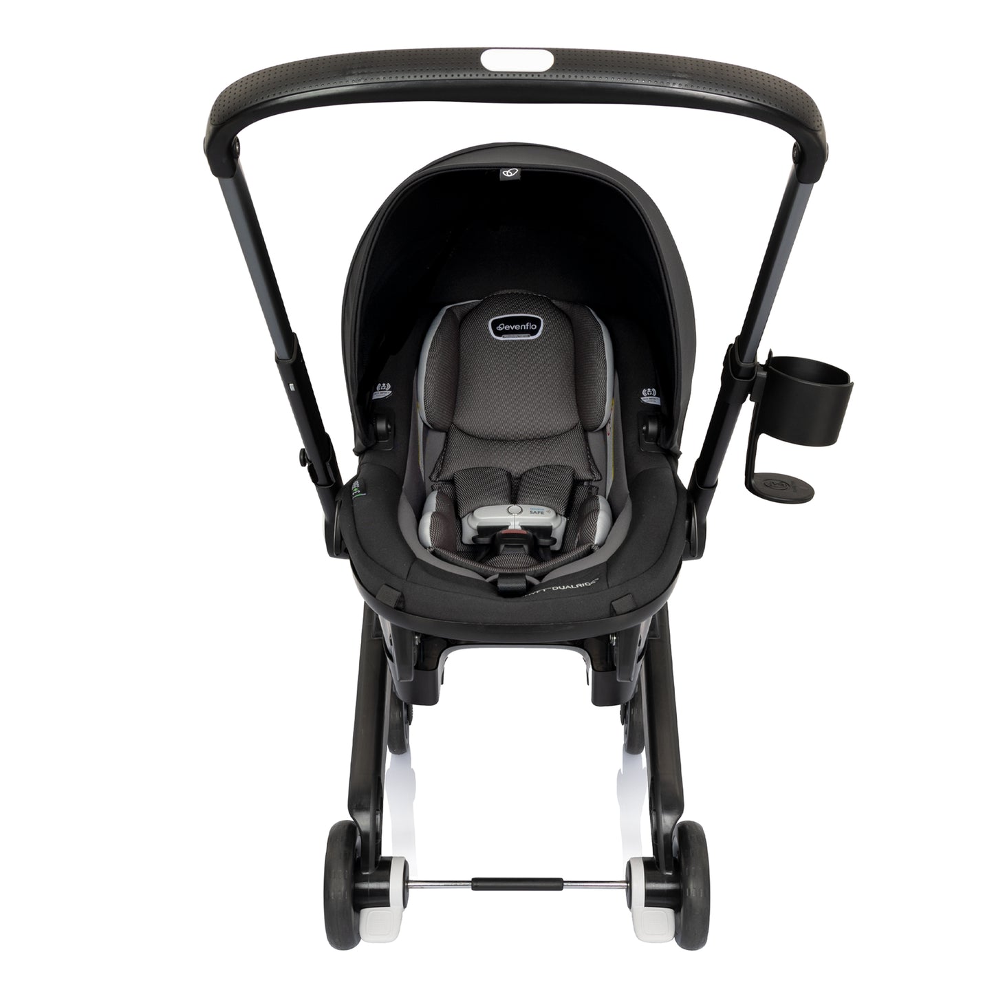 Evenflo - Shyft DualRide Infant Car Seat and Stroller Combo - Beaufort Black
