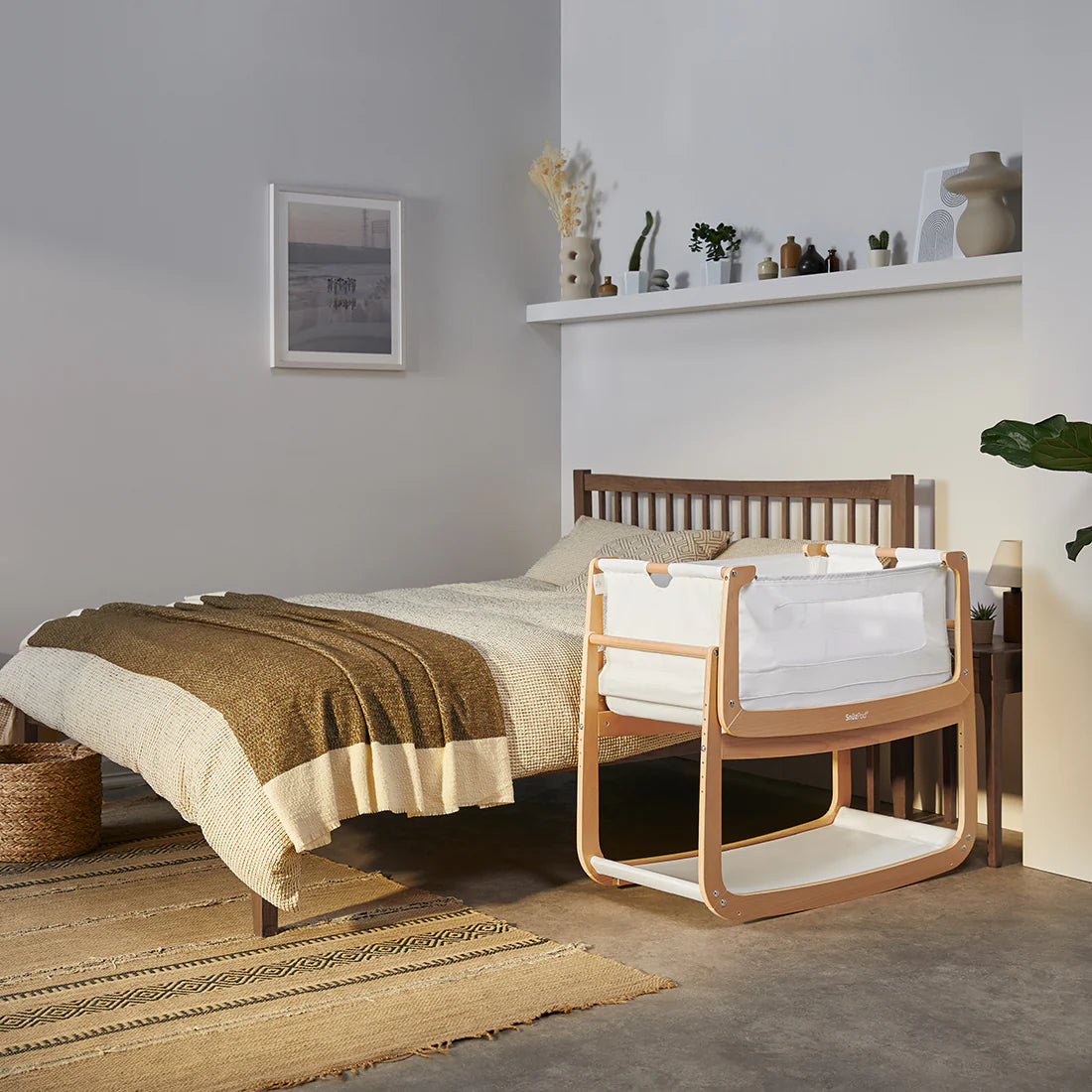 Snuz - SnuzPod4 Bedside Crib - Natural