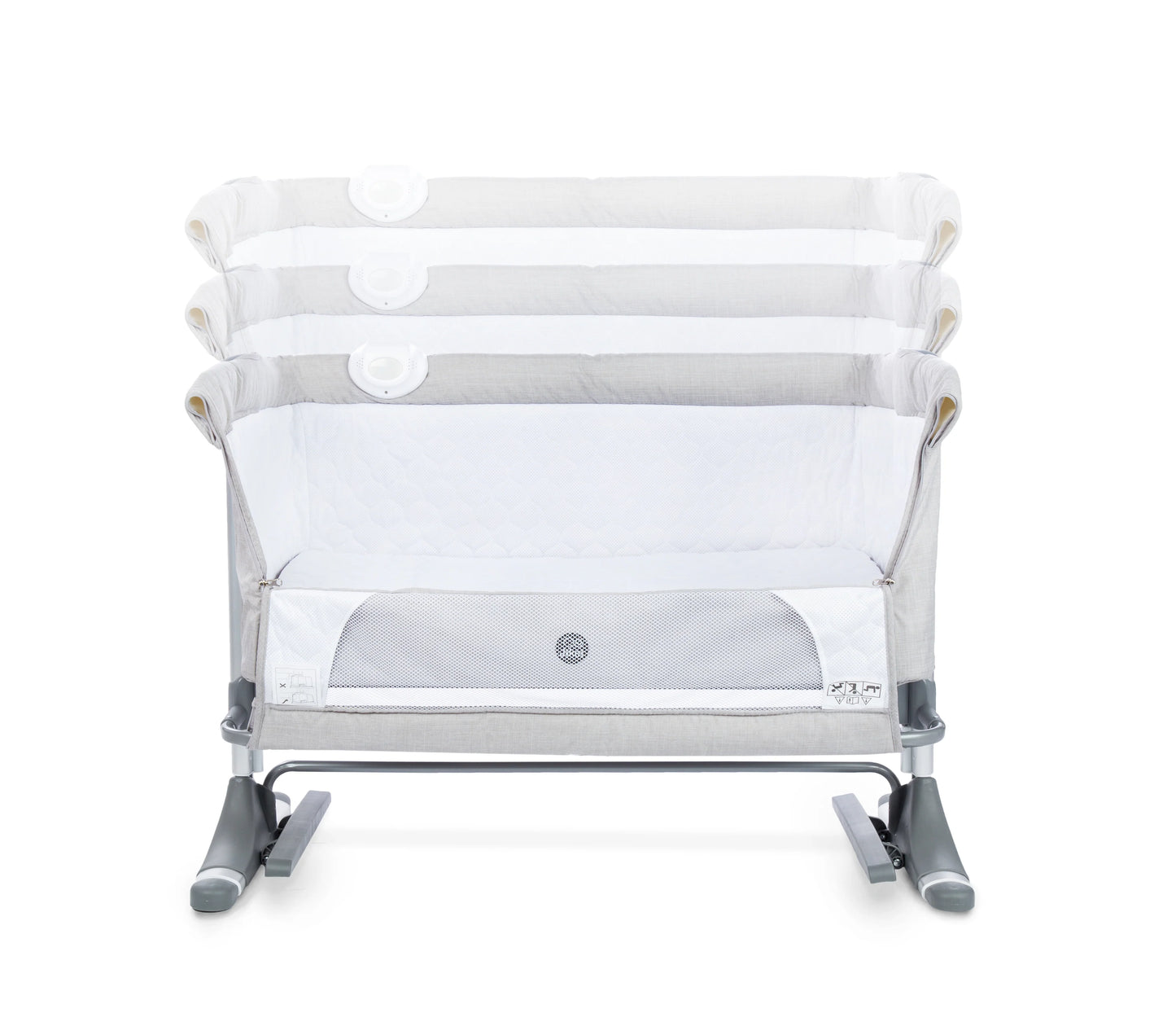 Nova Bedside Crib - Charcoal