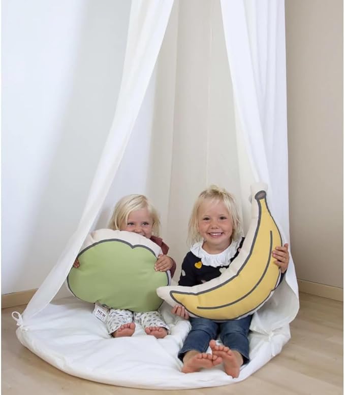Childhome - Hanging Canopy Tent + Playmat Jersey Off White