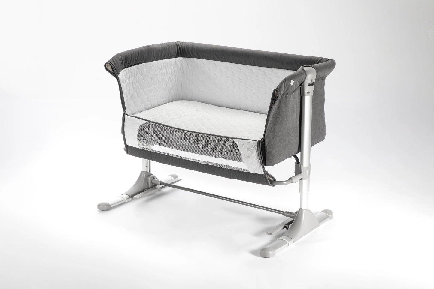 Nova Bedside Crib - Charcoal