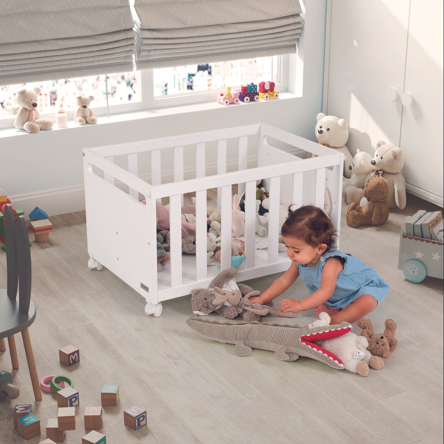 MICUNA - MO-1973 YOU & ME PLUS WHITE MINI-COT CO-SLEEPING