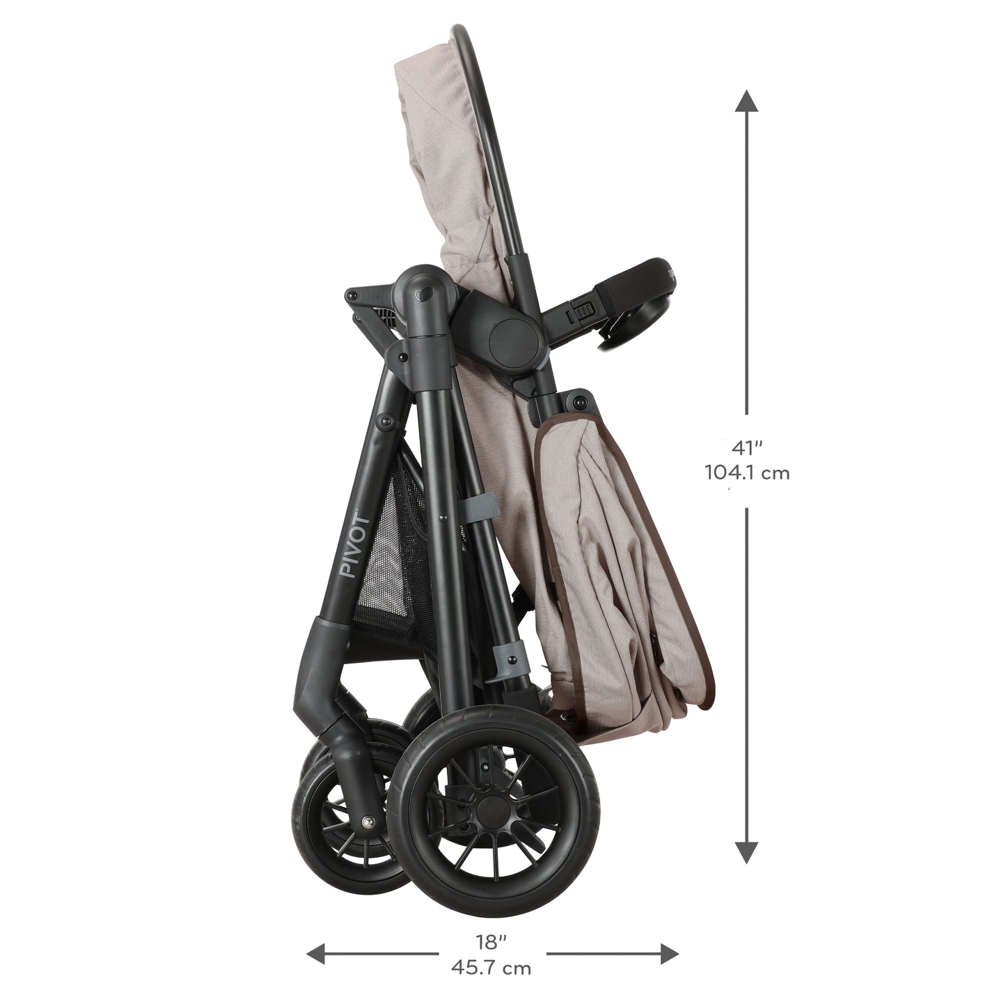 Evenflo - Pivot Modular Travel System with LiteMax Infant Car Seat - Casual Gray