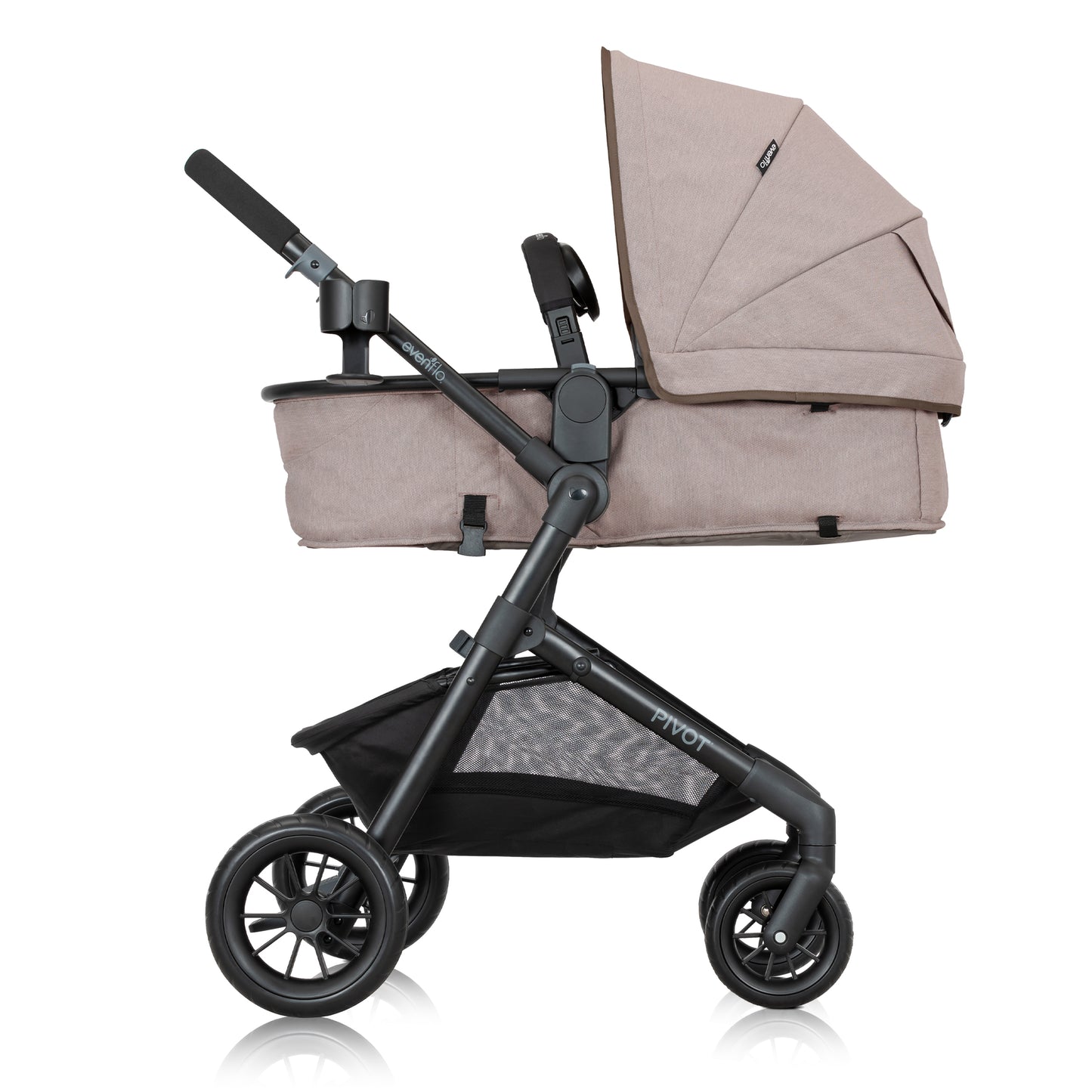 Evenflo - Pivot Modular Travel System with LiteMax Infant Car Seat - Desert Tan