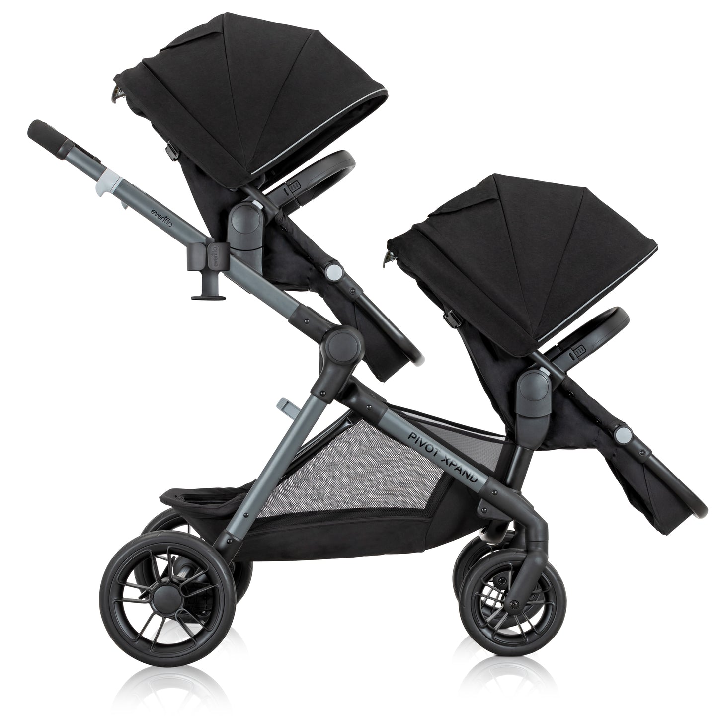 Evenflo - Pivot Xpand Modular Double Stroller - Ayrshire Black