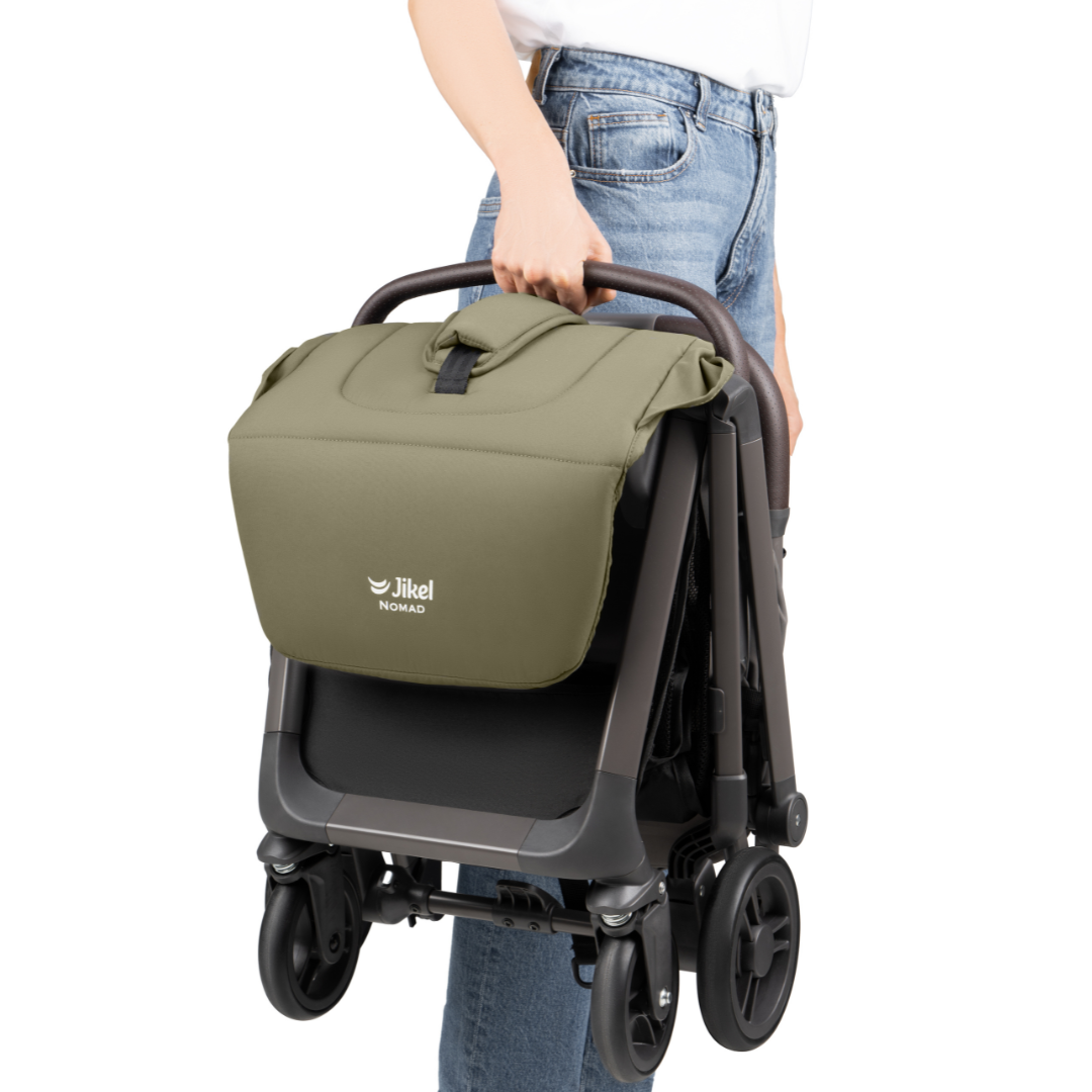 Jikel - Nomad Auto-Fold Compact Stroller - Olive Green