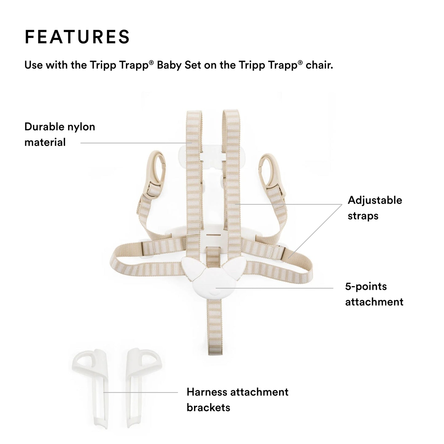 Stokke - Tripp Trapp Harness Beige