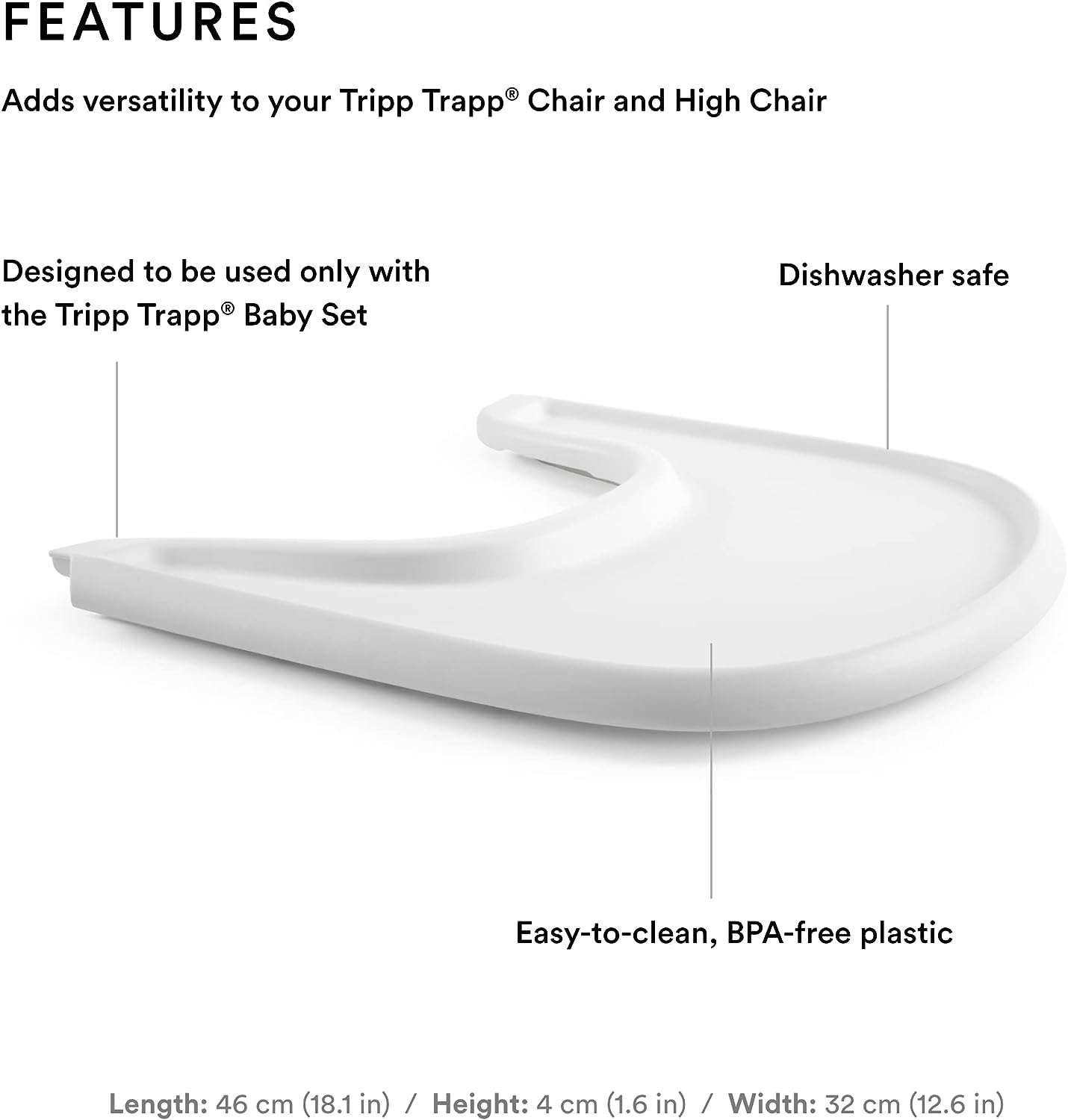 Stokke - Tripp Trapp Tray White