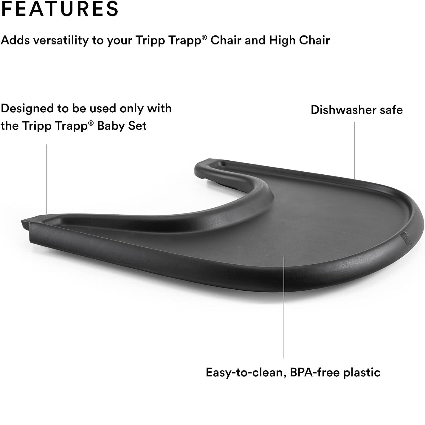 Stokke - Tripp Trapp Tray Black