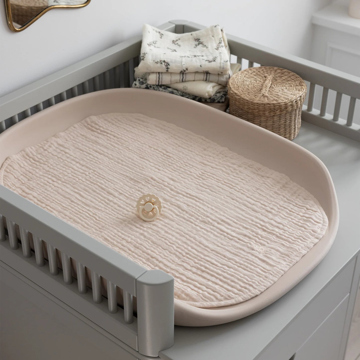 Sebra - Changing mat - Birchbark Rose