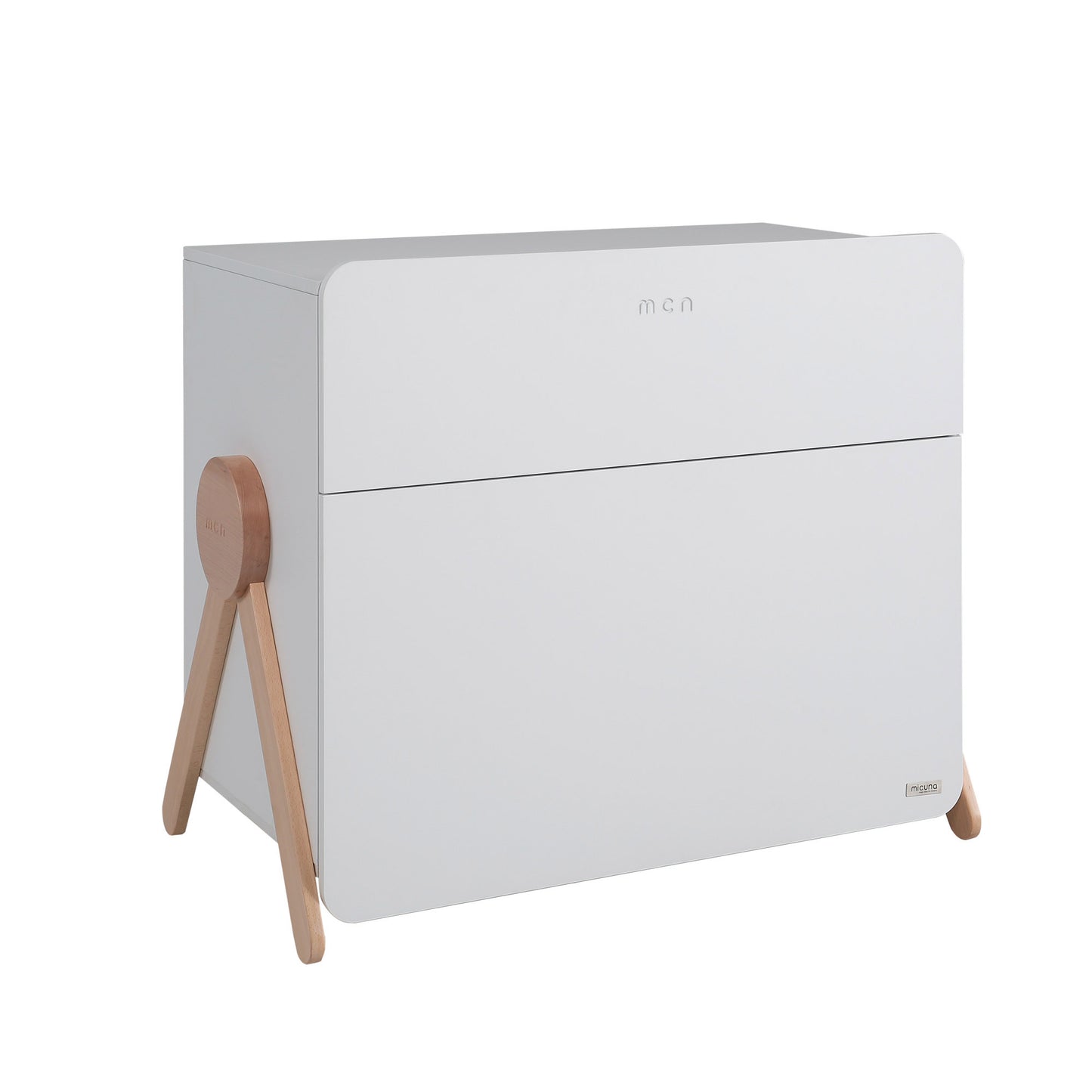 MICUNA - CHEST OF DRAWERS SWING WHITE/WATERWOOD