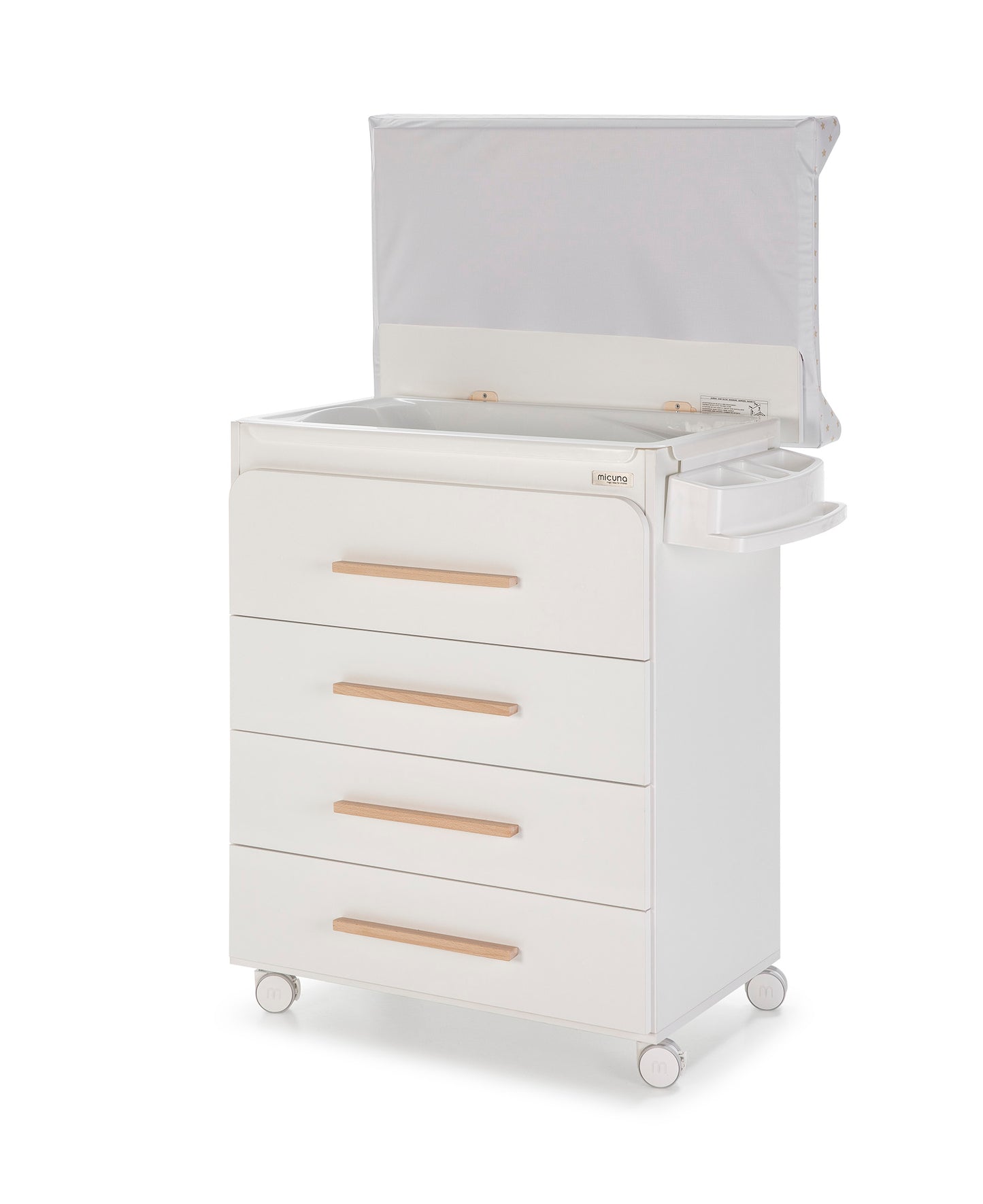 MICUNA - BABYBATH B-1960 TREVI WHITE / NATURAL WAX/ BEIGE STARS ( Display Piece)