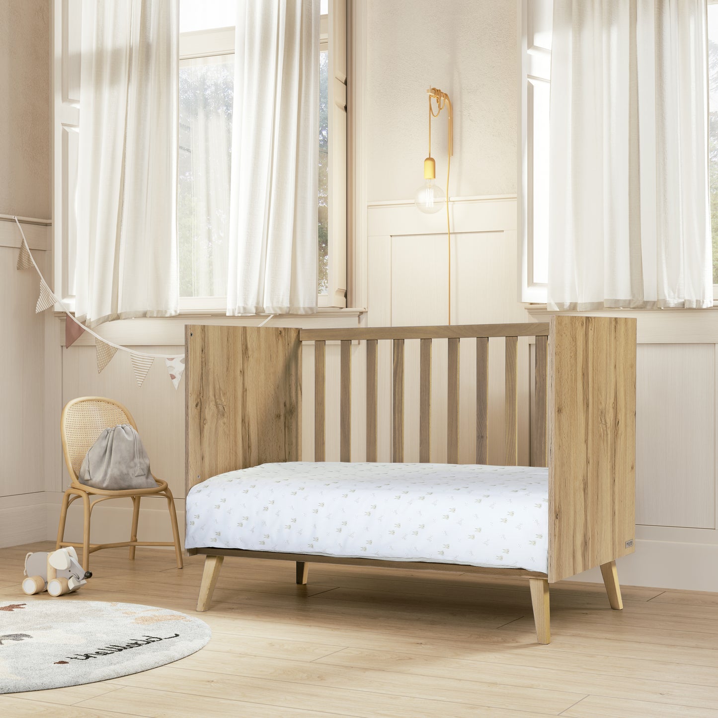 MICUNA - BIG MARTHA COT 140 X 70 OAK