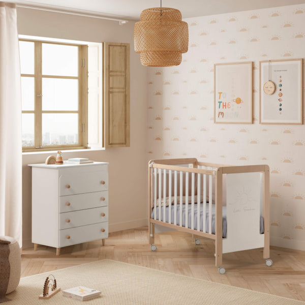 Micuna - LUCIANA COT 120X60 WHITE WOOD