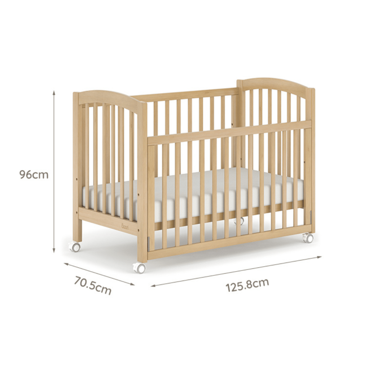 Boori - Seagull Cot Bed_Almond