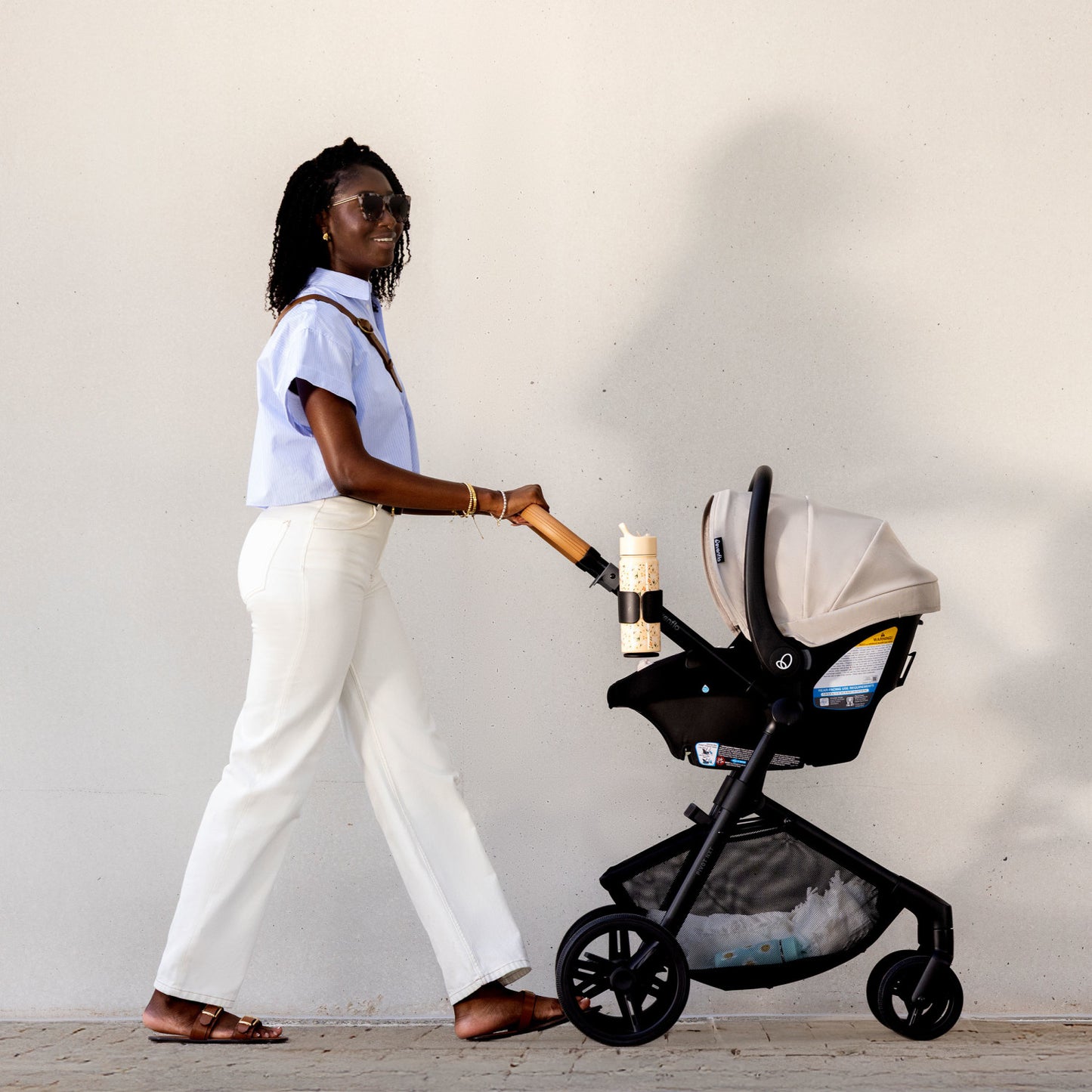 Evenflo - Pivot NXT Travel System With Litemax NXT Car Seat - Latte Tan