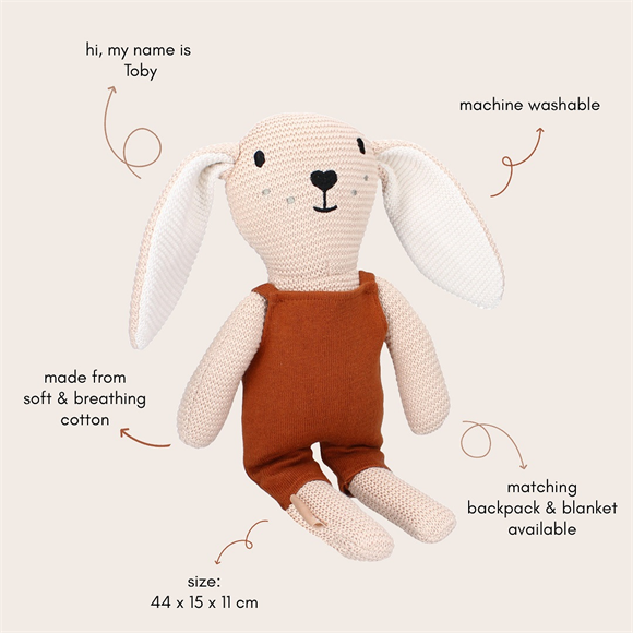 Kidzroom - Soft Toy Toby the Rabbit