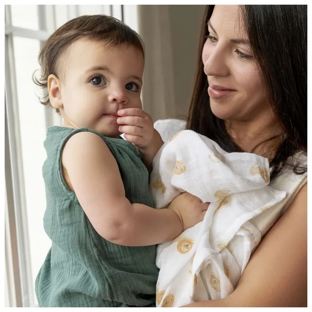 Aden + Anais - Large Swaddles - 4 Pack - Organic Cotton Muslin - Animal Kingdom