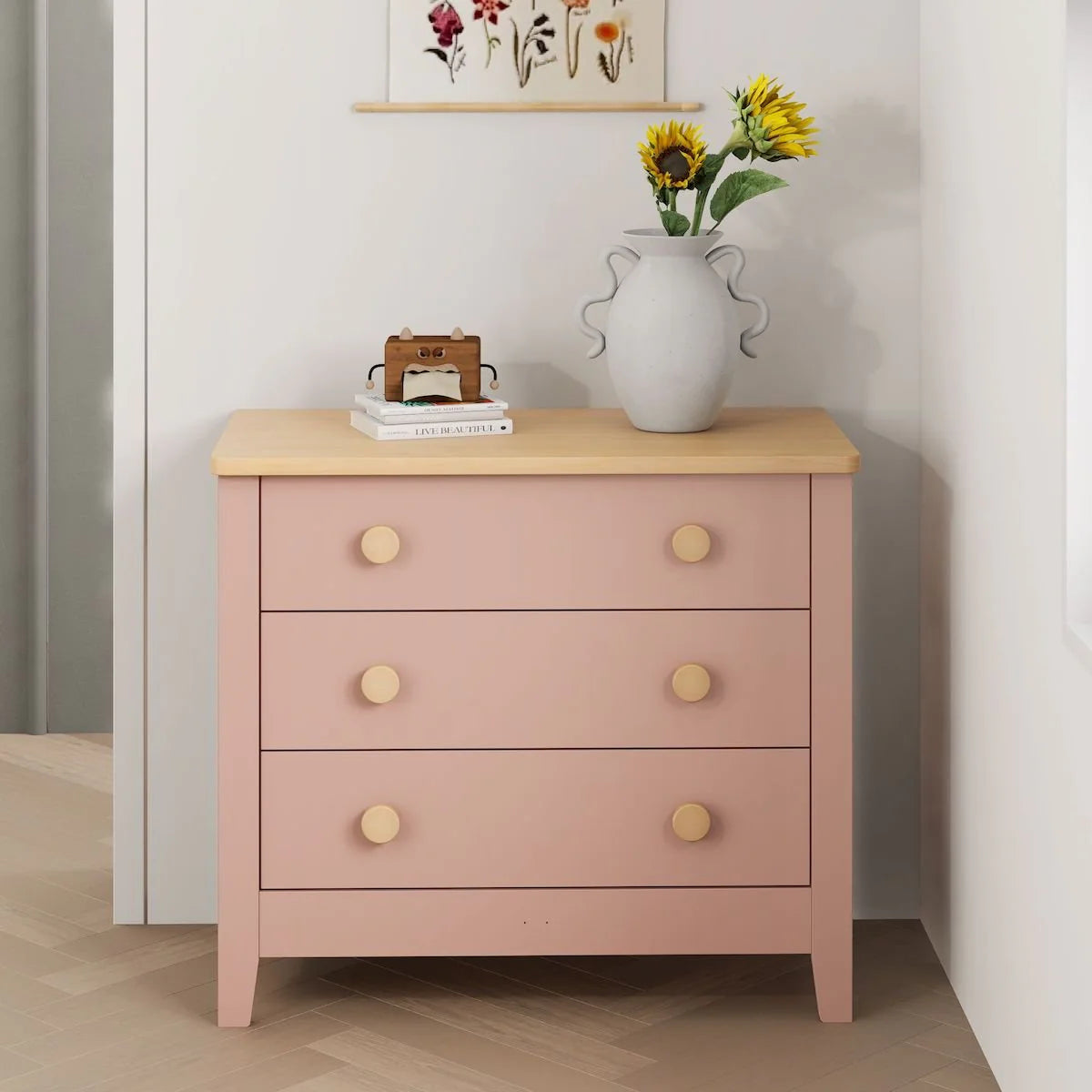 Boori - 3 Drawer Chest_Cherry and Almond