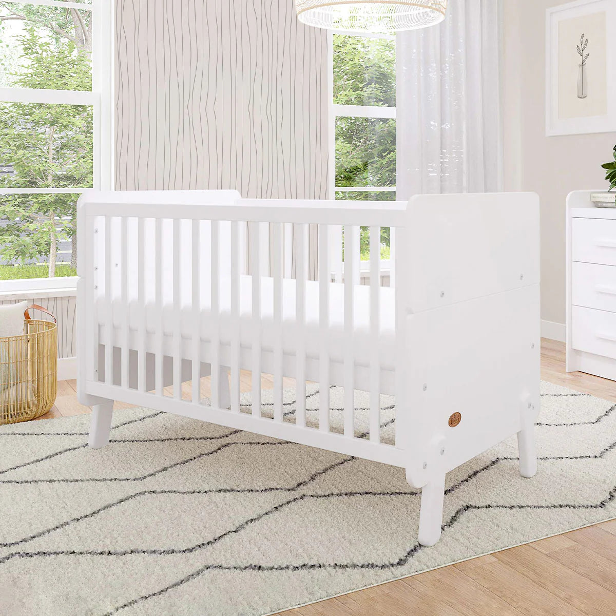 Boori - Natty Cot with Universal Changer Set Barley White