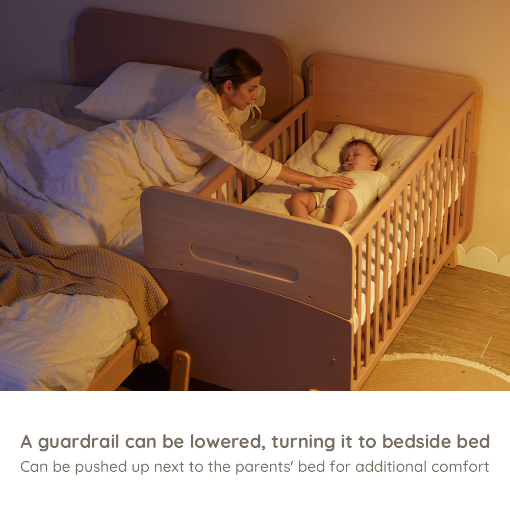 Boori - Neat 5 in 1 Cot_Barley White and Almond