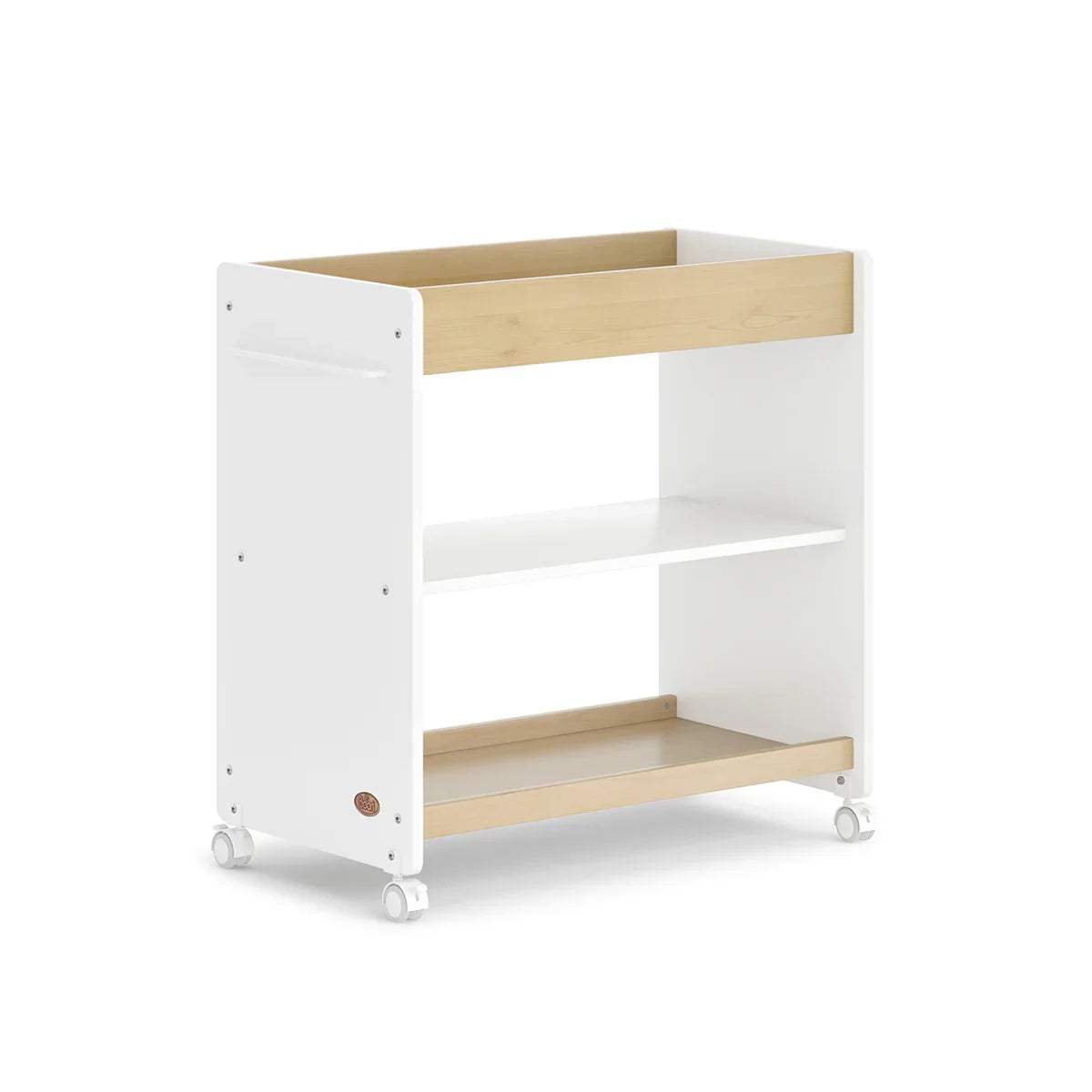 Boori - Natty Cot with Mattress, Universal Changer and Wardrobe Set Barley White and Almond