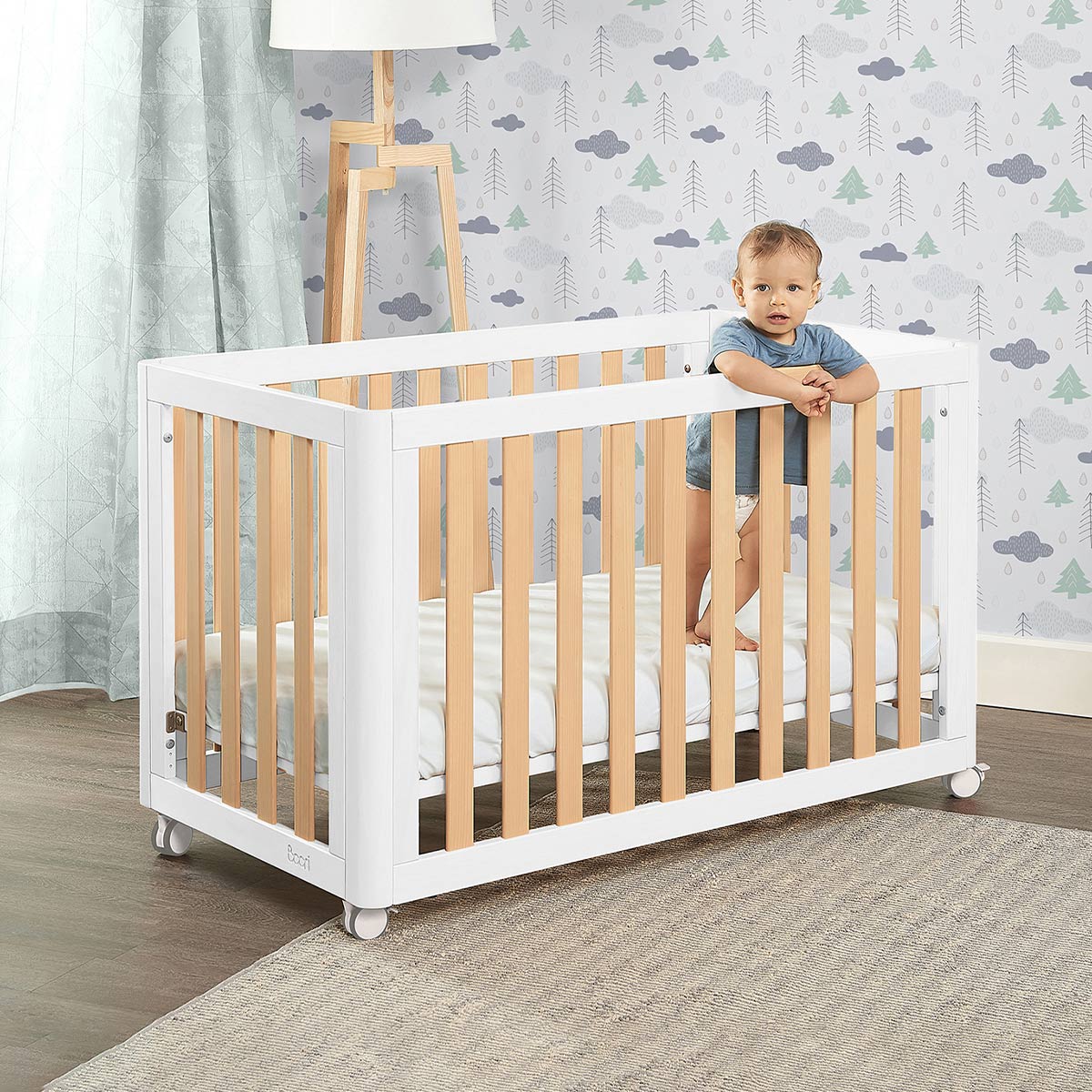 Boori - Turin Compact Baby Cot_Barley and Almond 120 x 60 cm