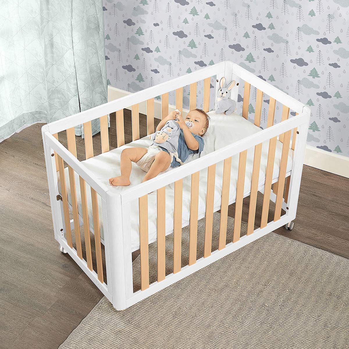 Boori - Turin Compact Baby Cot_Barley and Almond 120 x 60 cm