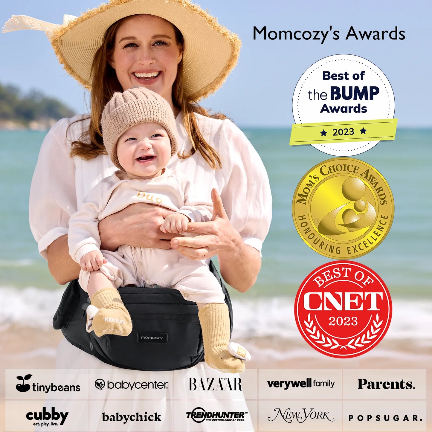 Momcozy - Hip Carrier -Original 3D Belly Protector for C-Section Mom