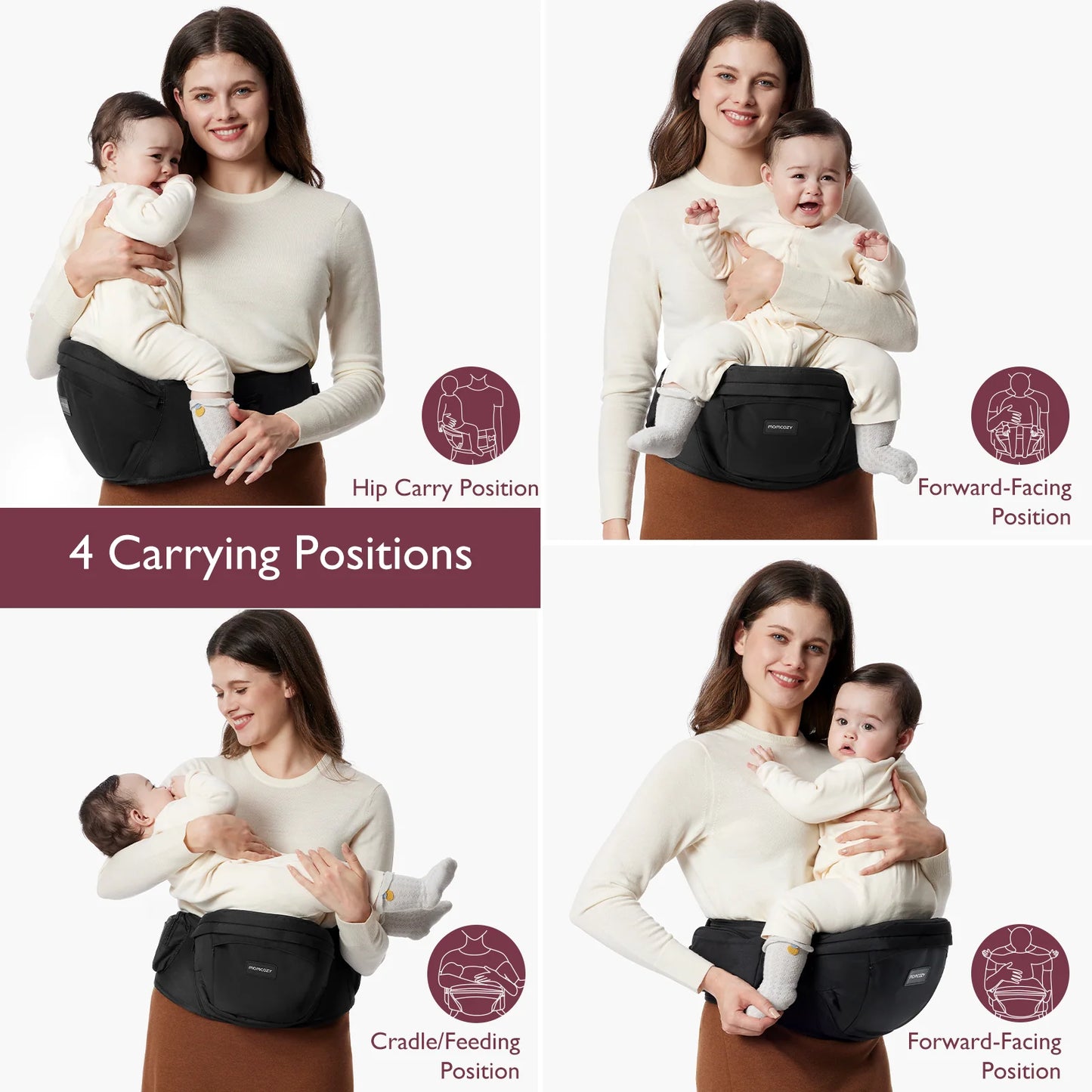 Momcozy - Hip Carrier -Original 3D Belly Protector for C-Section Mom