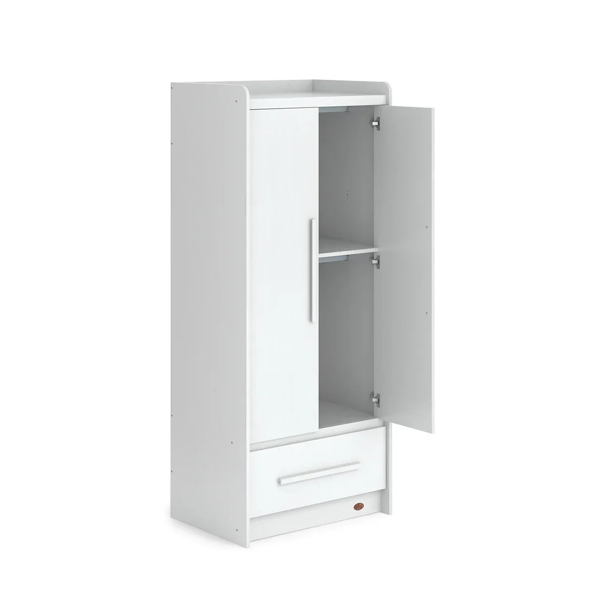 Boori - Natty Cot with Mattress, Universal Changer and Wardrobe Set Barley White