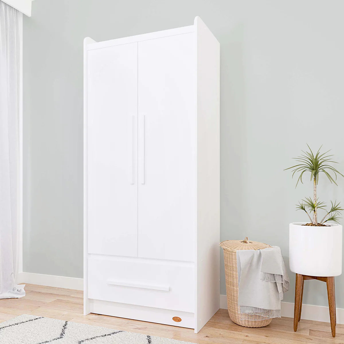 Boori - Neat 2 Door Wardrobe_Barley White