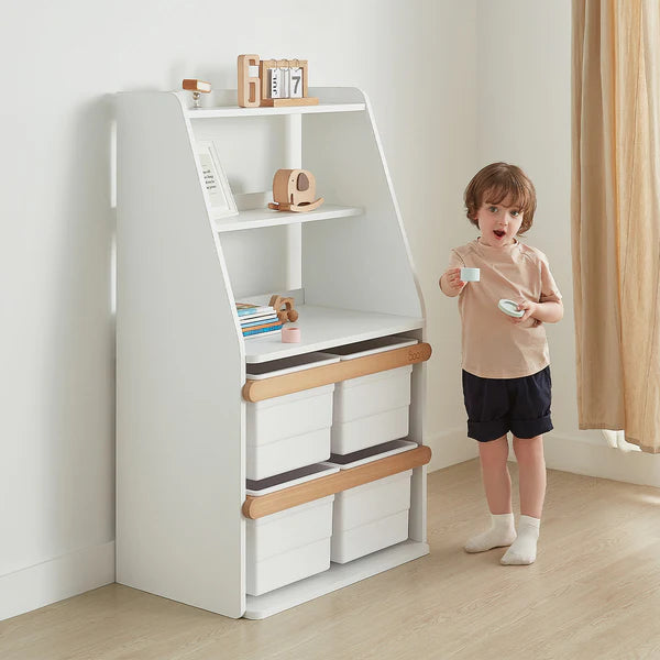 Boori Kids Tidy Integrated Storage Unit_Barley&Almond